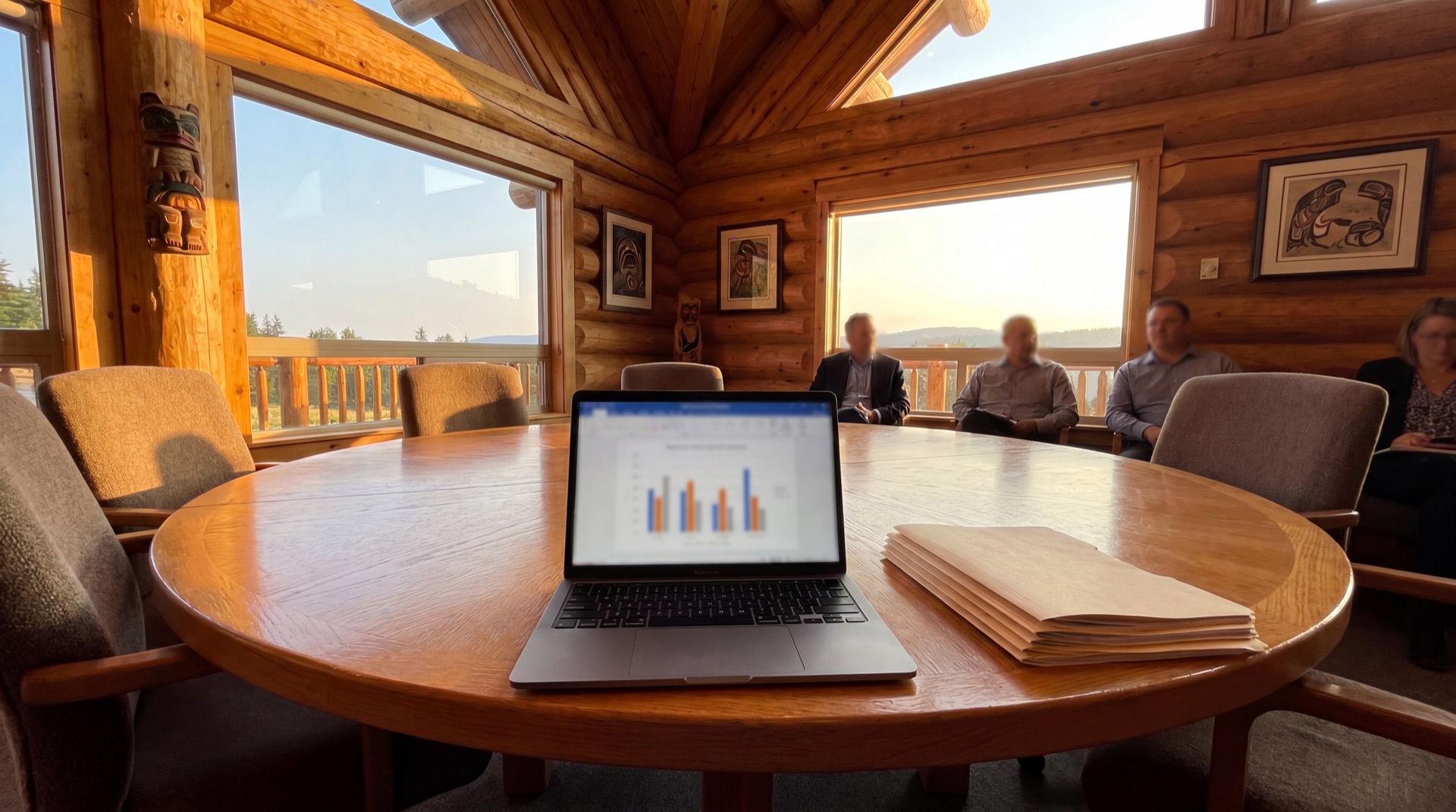 A First Nations council chamber